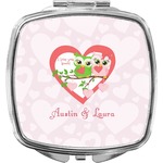 Valentine Owls Compact Makeup Mirror (Personalized)