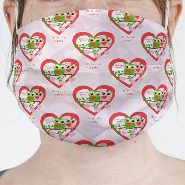 Custom Valentine Owls Face Mask Cover (Personalized)