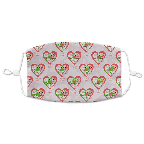 Custom Valentine Owls Adult Cloth Face Mask - XLarge (Personalized)