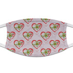 Valentine Owls Cloth Face Mask (T-Shirt Fabric) (Personalized)