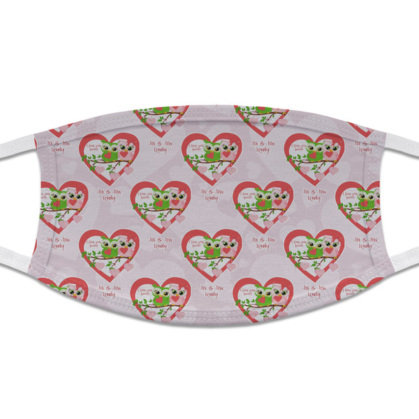 Custom Valentine Owls Cloth Face Mask (T-Shirt Fabric) (Personalized)