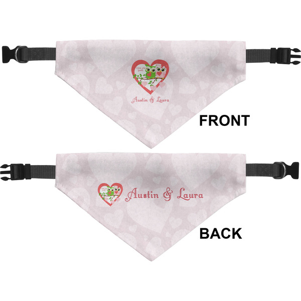 Valentine Owls Medium Dog Bandana Approval