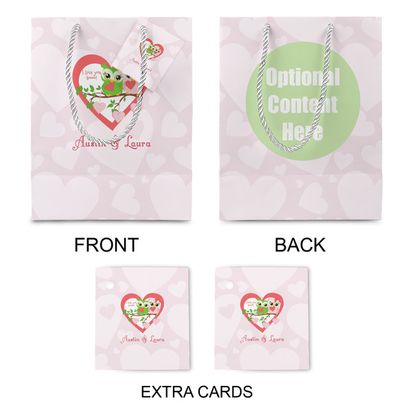 Valentine Owls Medium Gift Bag - Approval