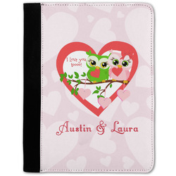 Valentine Owls Notebook Padfolio w/ Couple's Names
