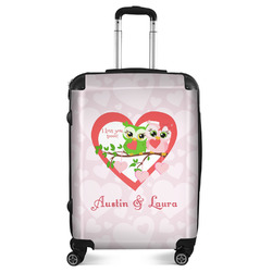 Valentine Owls Suitcase - 24" Medium - Checked (Personalized)