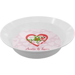 Valentine Owls Melamine Bowl (Personalized)