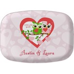 Valentine Owls Melamine Platter (Personalized)