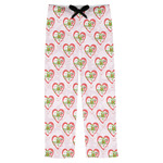 Valentine Owls Mens Pajama Pants - XL (Personalized)