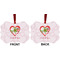 Valentine Owls Metal Benilux Ornament - Front and Back (APPROVAL)