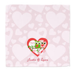 Valentine Owls Microfiber Dish Rag (Personalized)