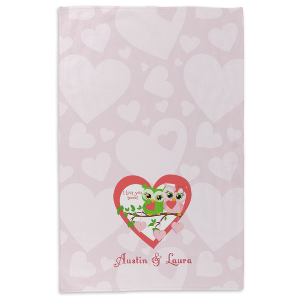 Valentine Owls Microfiber Dish Towel - APPROVAL