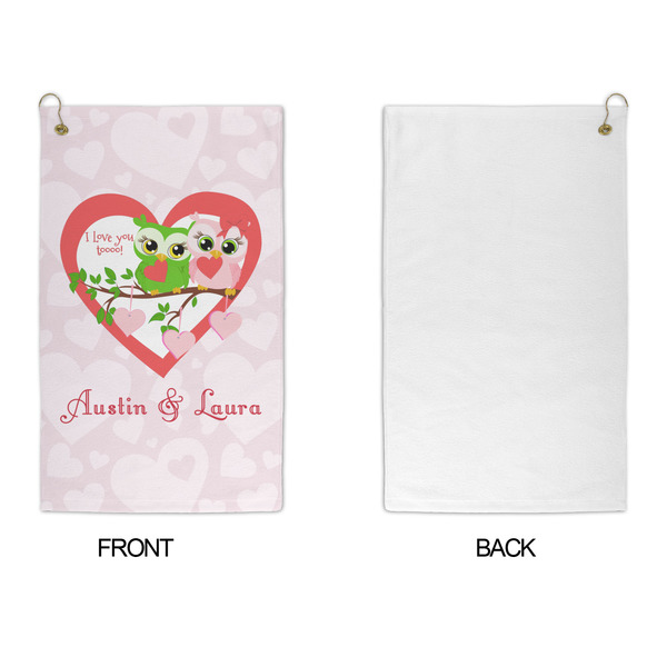 Valentine Owls Microfiber Golf Towels - APPROVAL