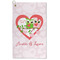 Valentine Owls Microfiber Golf Towel - Large (Personalized)