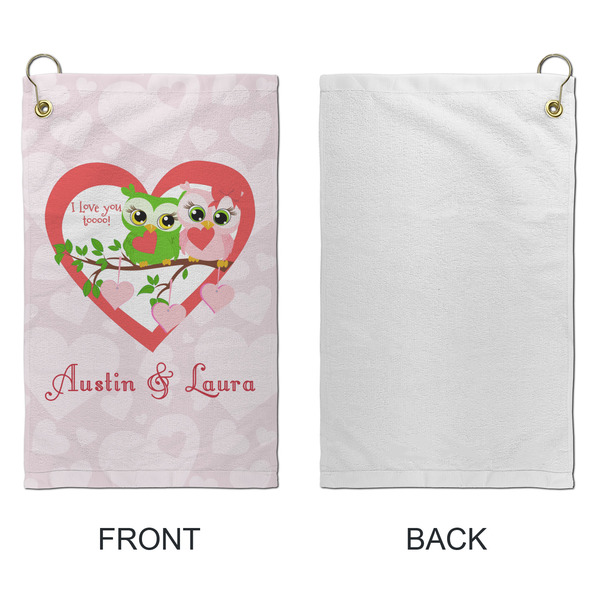 Valentine Owls Microfiber Golf Towels - Small - APPROVAL