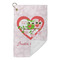 Valentine Owls Microfiber Golf Towels Small - FRONT FOLDED