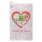 Valentine Owls Microfiber Golf Towels - Small - FRONT