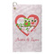 Valentine Owls Microfiber Golf Towel - Small (Personalized)