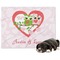 Valentine Owls Microfleece Dog Blanket - Large