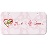 Valentine Owls Mini/Bicycle License Plate (2 Holes) (Personalized)