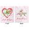 Valentine Owls Minky Blanket - 50"x60" - Double Sided - Front & Back