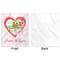 Valentine Owls Minky Blanket - 50"x60" - Single Sided - Front & Back