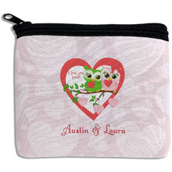 Valentine Owls Rectangular Coin Purse (Personalized)