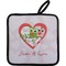 Valentine Owls Pot Holder w/ Couple's Names