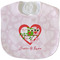 Valentine Owls Velour Baby Bib w/ Couple's Names