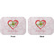 Valentine Owls Octagon Placemat - Double Print Front and Back