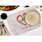 Valentine Owls Octagon Placemat - Single front (LIFESTYLE) Flatlay