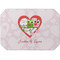 Valentine Owls Octagon Placemat - Single front