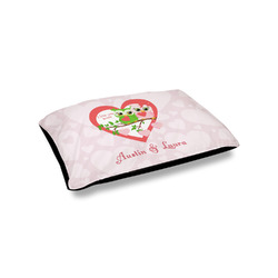 Valentine Owls Outdoor Dog Bed - Small (Personalized)