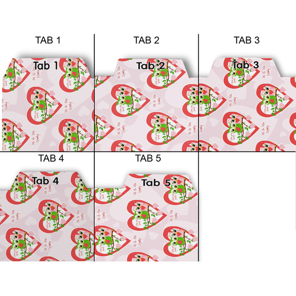 Valentine Owls Page Dividers - Set of 5 - Approval