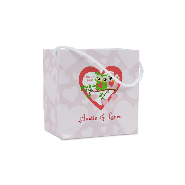 Custom Valentine Owls Party Favor Gift Bags - Gloss (Personalized)