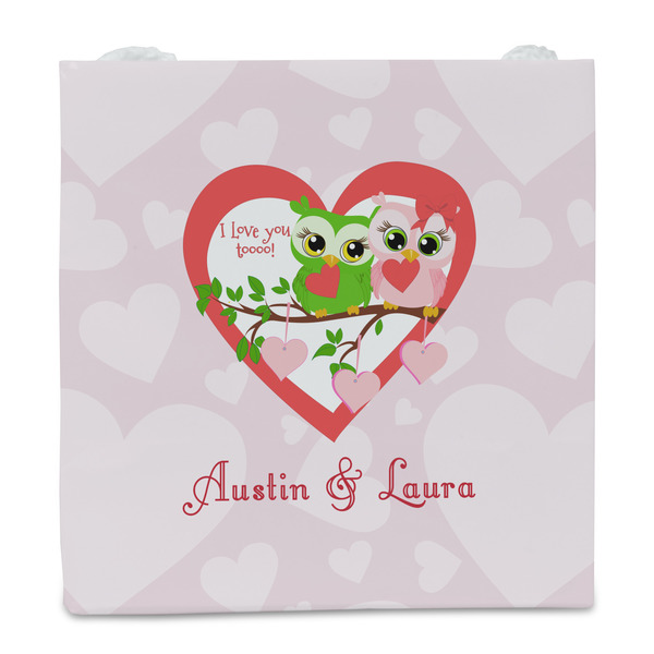 Valentine Owls Party Favor Gift Bag - Matte - Front