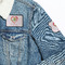 Valentine Owls Patches Lifestyle Jean Jacket Detail