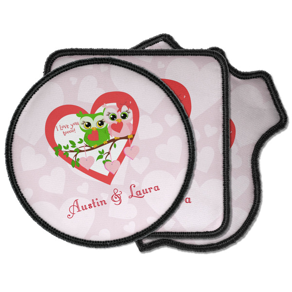 Custom Valentine Owls Iron on Patches (Personalized)