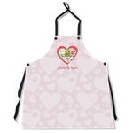 Valentine Owls Apron Without Pockets w/ Couple's Names