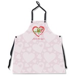 Valentine Owls Apron Without Pockets w/ Couple's Names
