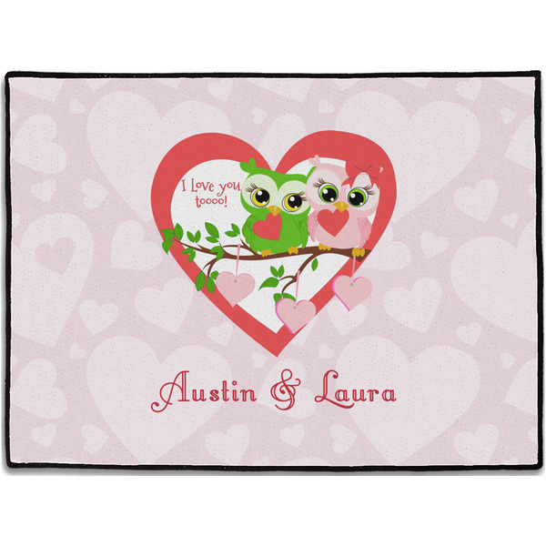Custom Valentine Owls Door Mat (Personalized)