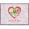 Valentine Owls Personalized Door Mat - 24x18 (APPROVAL)