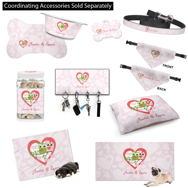 Valentine Owls Customized Pet Accessories