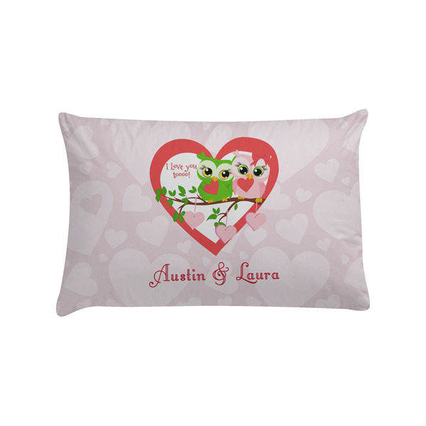 Custom Valentine Owls Pillow Case - Standard (Personalized)