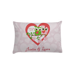 Valentine Owls Pillow Case - Toddler (Personalized)