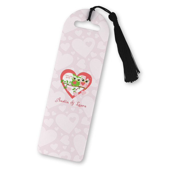 Custom Valentine Owls Plastic Bookmark (Personalized)
