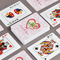 Valentine Owls Playing Cards - Front & Back View