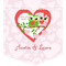 Valentine Owls Iron On Faux Pocket (Personalized)