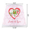 Valentine Owls Poly Film Empire Lampshade - Dimensions