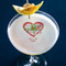 Valentine Owls Printed Drink Topper - Large - In Context