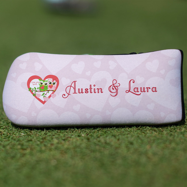 Custom Valentine Owls Blade Putter Cover (Personalized)